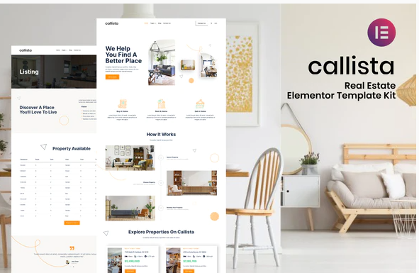 Callista Real Estate Elementor Template Kit 1