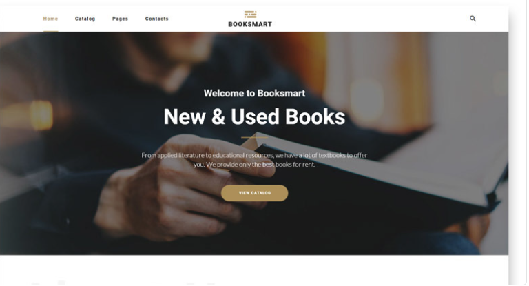 Booksmart Books for Rent Modern Multipage HTML5 Website Template