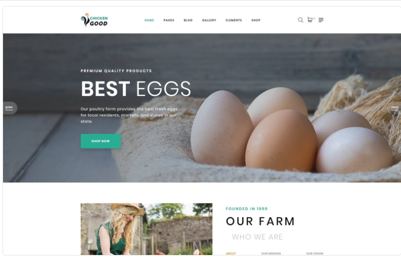 Chicken Good Poultry Farm Multipage HTML Website Template