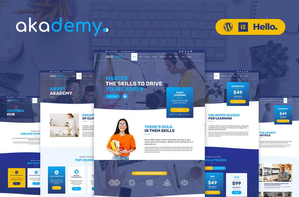 Akademy Online Courses Elementor Template Kit