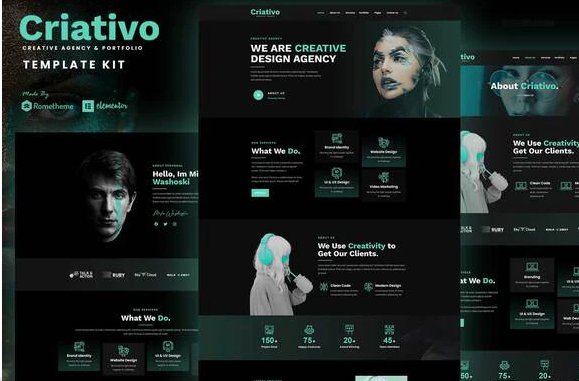 Criativo Creative Agency Portfolio Elementor Template Kit