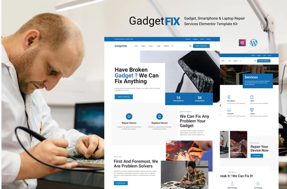 GadgetFIX Gadget Smartphone Laptop Repair Services Template Kit