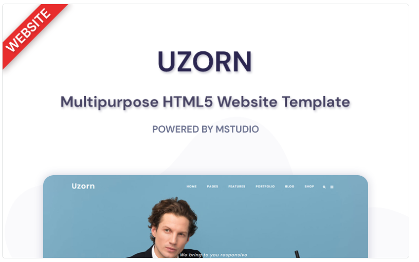 Uzorn Responsive Multi Purpose Website Template