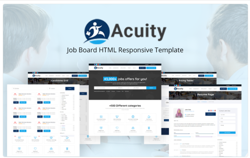 Acuity Job Board HTML Responsive Website Template