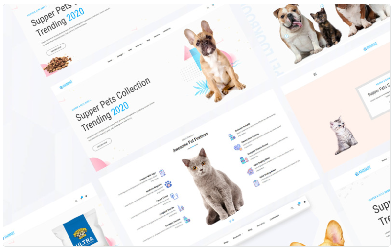 Animart Pet Shop Care Website Template