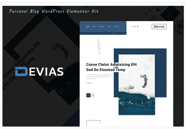 Devias Blog Magazine Elementor Template Kit