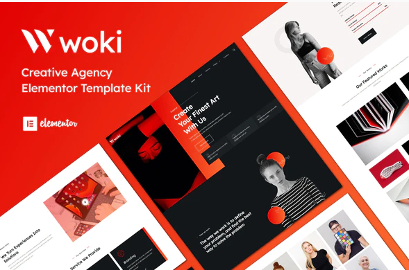 Woki Creative Agency Elementor Template Kit