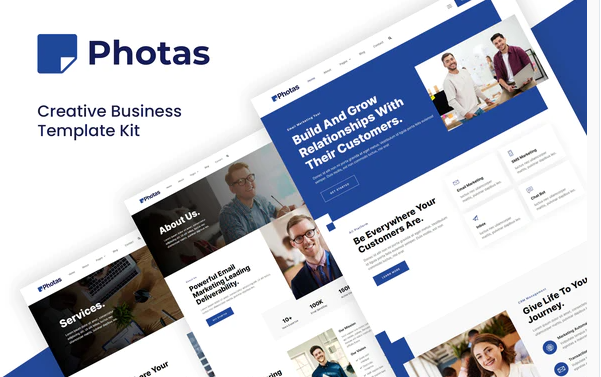 Photas Email Marketing Company Elementor Template Kit