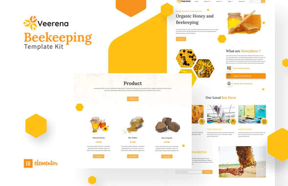 Veerena Honey Bee Elementor Template Kit