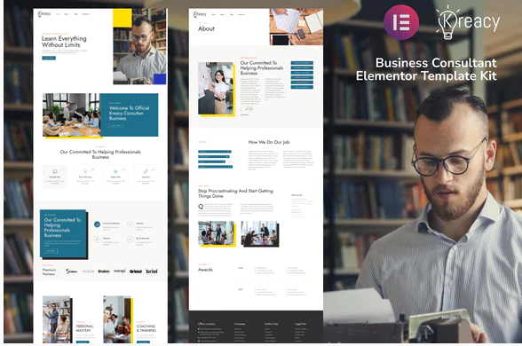 Kreacy Business Consultant Elementor Template Kit