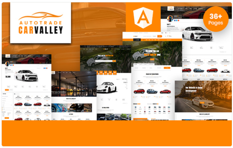 Carvalley Auto Trade Listing Directory Angular Website Template