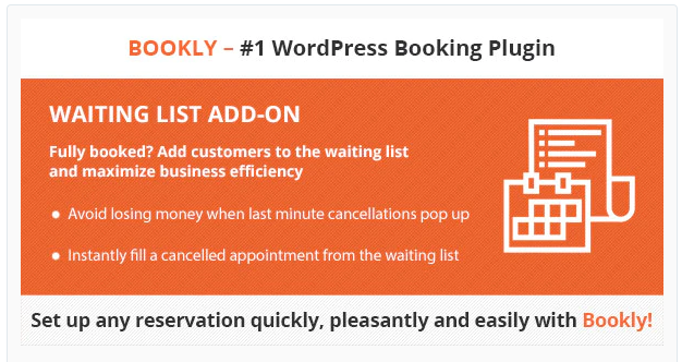 Bookly Waiting List Add on