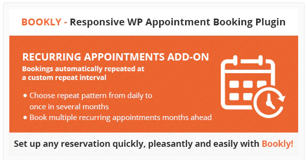 Bookly Recurring Appointments Add on 4.2