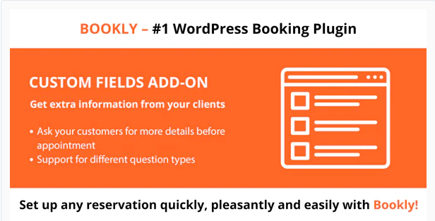 Bookly Custom Fields Add on 2.6