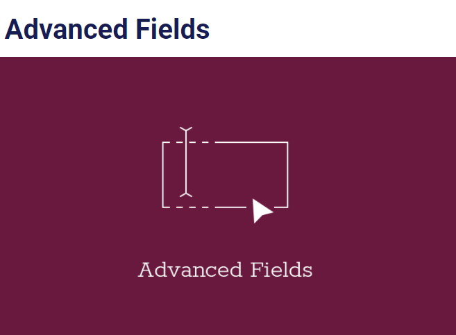 User Registration Advanced Fields