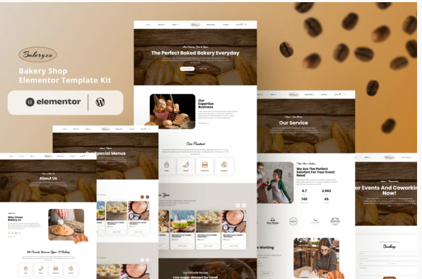 Bakery.co Bakery Shop Elementor Template Kit