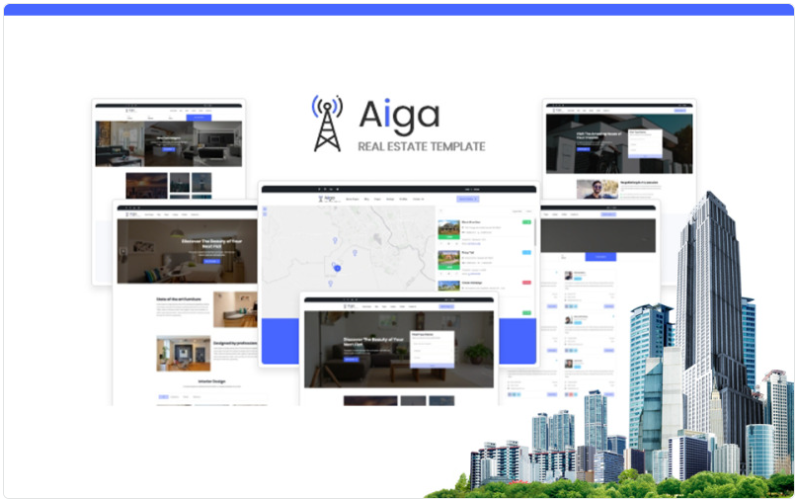 Aiga Real Estate HTML5 Website Template