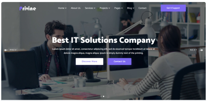 Privine IT Solutions Business Services Website Template