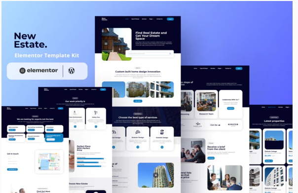 New Estate Real Estate Elementor Template Kit 1