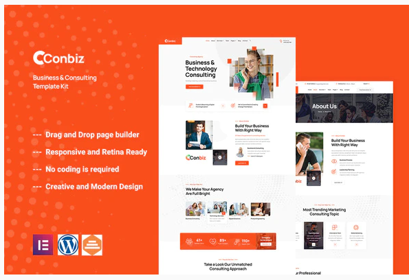 Conbiz Consultancy Business Elementor Template Kit