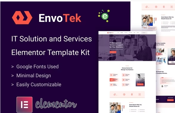 EnvoTek IT Solution Services Elementor Template Kit