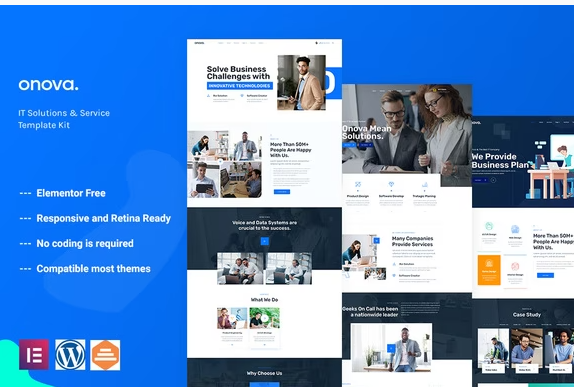 Onova Technology IT Solutions Elementor Template Kit