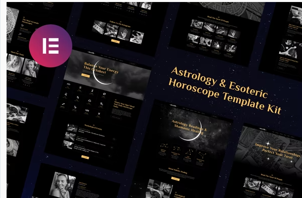 Mystik Astrology Esoteric Horoscope Elementor Template Kit