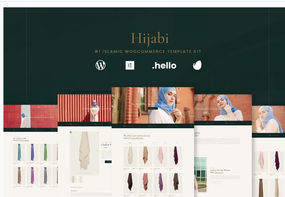 Hijabi Muslim Shop Woocommerce Elementor Template Kit