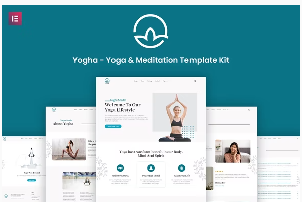 Yogha Yoga Meditation Elementor Template Kit