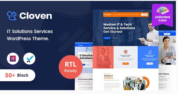 Cloven IT Solutions Services Company WordPress Theme