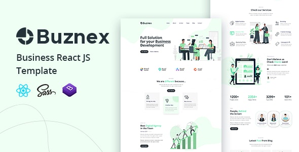 01 preview buznex react. large preview