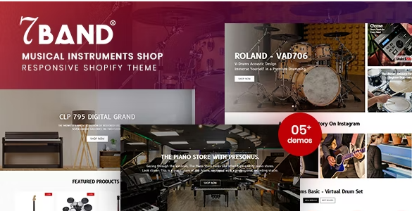 7Band Musical Instruments Shop Shopify Theme