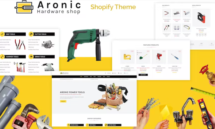 Aronic Hardware Tool Responsive Shopify Theme