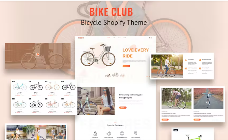 Bikez Bike Shop Cycle Single Shopify Theme 1