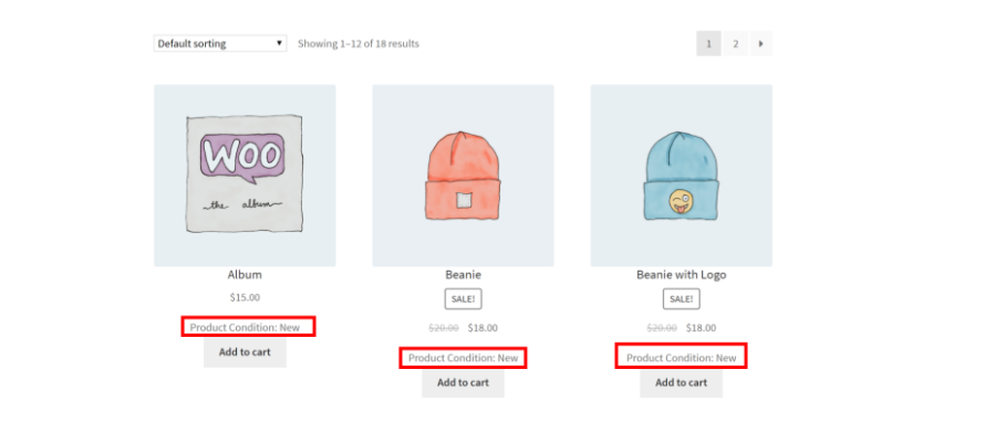 WooCommerce Product Condition for WooCommerce