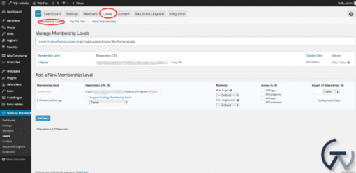 woocommerce wlm setting up levels 550x267 1