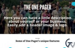 WooThemes The One Pager WooCommerce Themes 1.3.3