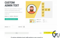 WPMU DEV Custom Admin Text WordPress Plugin 2.0.3.1