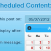 schedule selected content