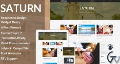 SATURN – A Personal/Travel WordPress Blog Theme
