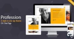 Profession – One Page CV Resume Theme 2.9.4