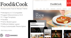 Food & Cook – Multipurpose Food Recipe WP Theme 2.6.7