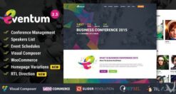 Eventum – Conference & Event WordPress Theme 2.9