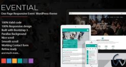 Evential – One Page Responsive Event WordPress Theme 1.4.1