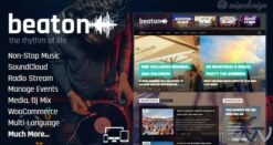 Beaton – Music Radio & Events WordPress Theme 1.4.1