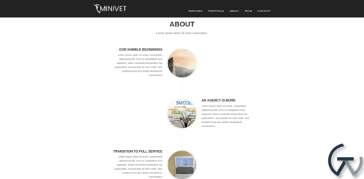 Minivet One Page WordPress Theme 1