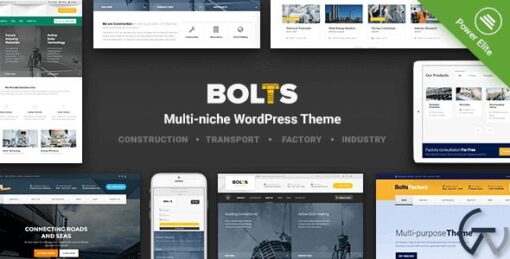 Bolts v1.6.2 WordPress Theme for Construction Transport and similar Business