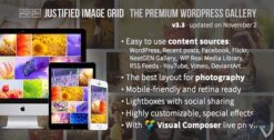 Justified Image Grid Premium WordPress Gallery 4.7
