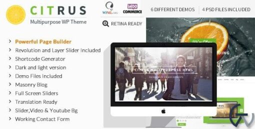 Citrus One Page Multi Purpose Theme