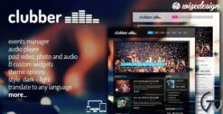 Clubber Events & Music WordPress Theme 2.6.1